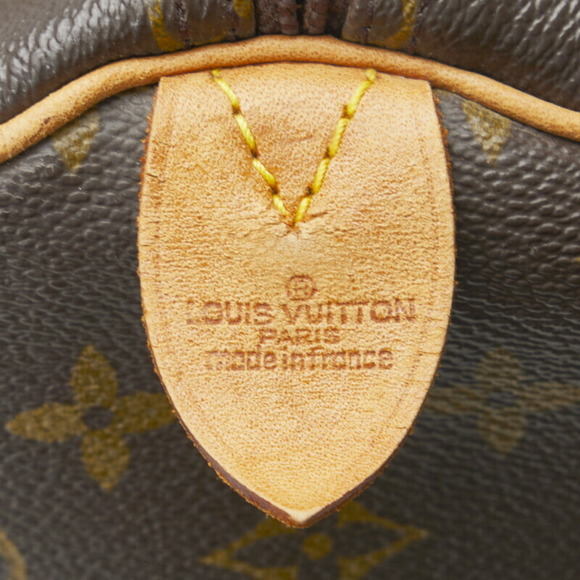 LOUIS VUITTON Monogram Keepall 55 Boston Bag M41424 Brown PVC Leather Ladies - Picture 9 of 10